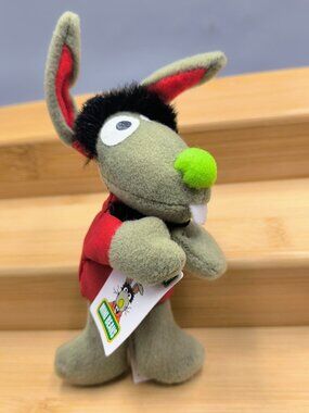 Benny Rabbit Mini Bean Plush Sesame Street Hotel Bellhop Kelloggs NWOP 4"